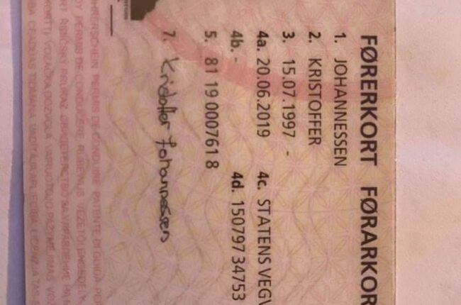 EU driving license in Norway ..