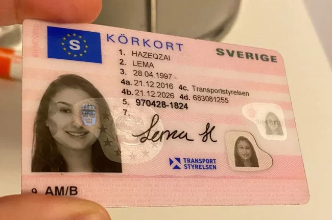 Eu driving license in Sweden