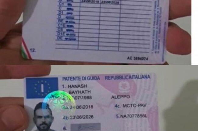 Acquista patente di guida italiana registrata...